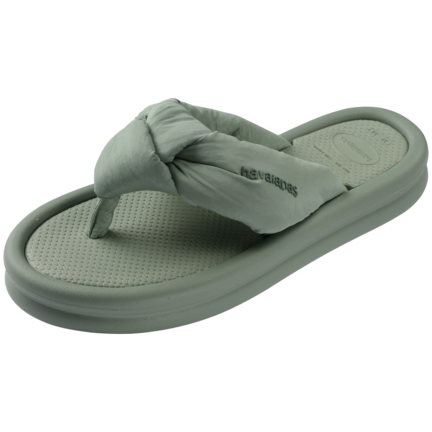 Slim Over Puffed Flip Flops