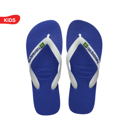 Kids Brasil Logo Flip Flops