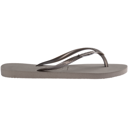 Slim Logo Metallic Flip Flops