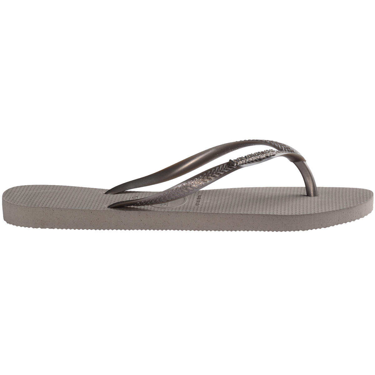 Slim Logo Metallic Flip Flops