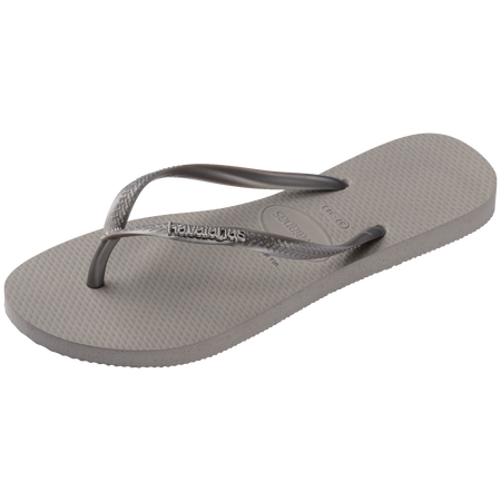 Slim Logo Metallic Flip Flops