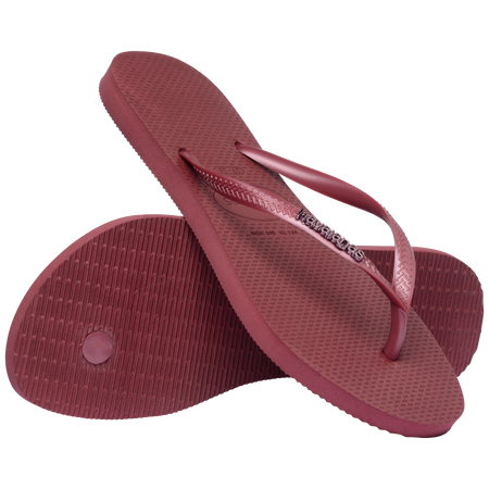 Slim Logo Metallic Flip Flops