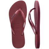 Slim Logo Metallic Flip Flops