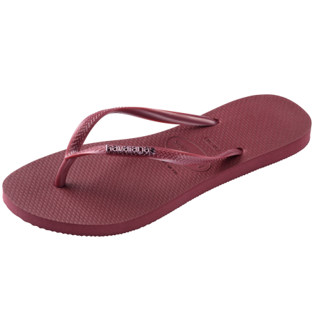 Slim Logo Metallic Flip Flops