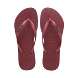 Slim Logo Metallic Flip Flops