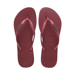 Slim Logo Metallic Flip Flops