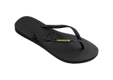 Slim Logo Metallic Flip Flops