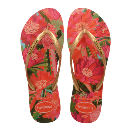 Slim Tropical Flip Flops