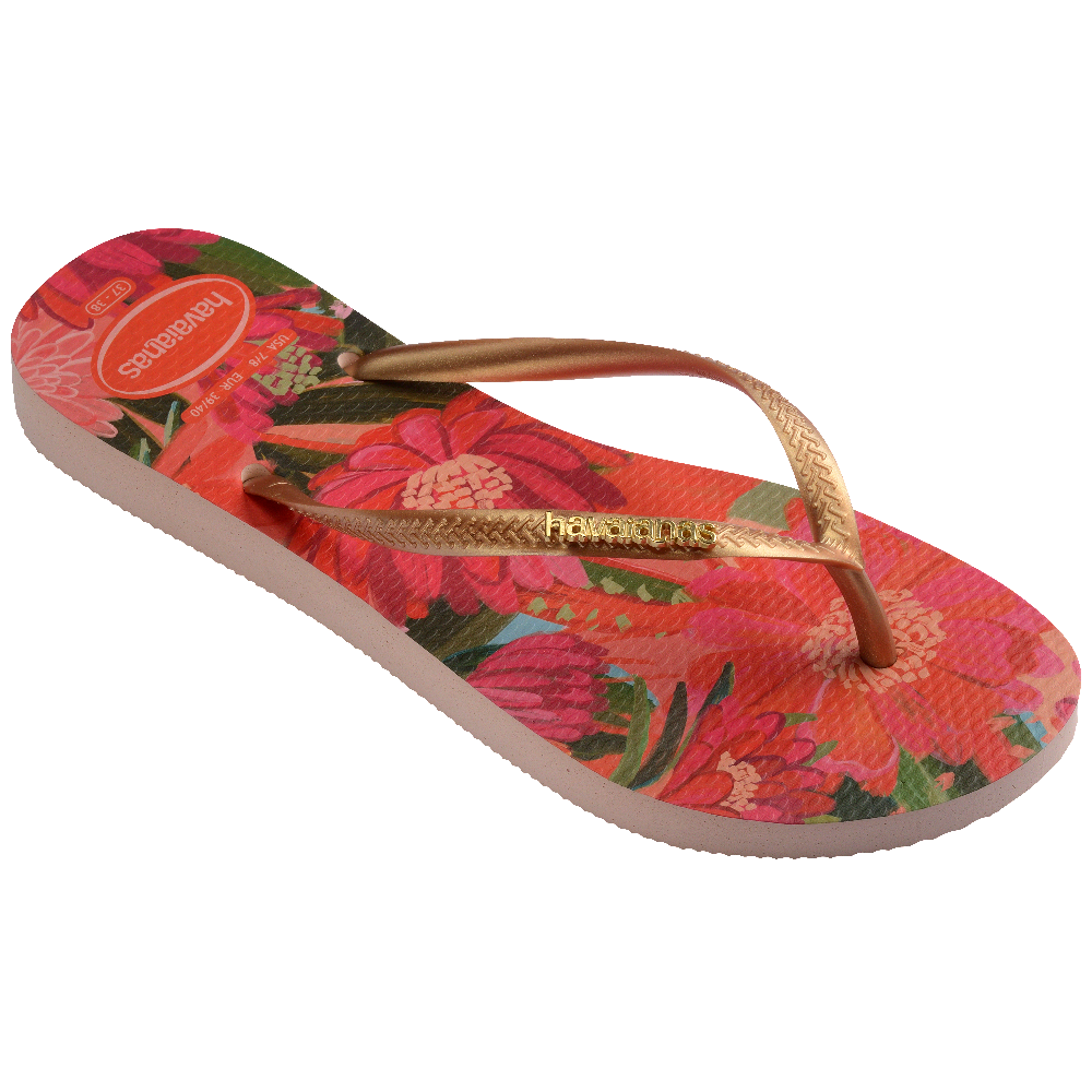 Slim Tropical Flip Flops