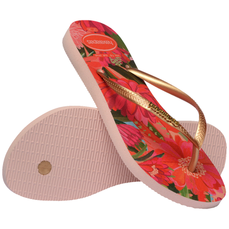 Slim Tropical Flip Flops