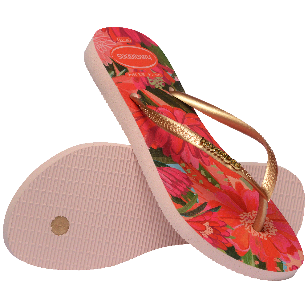 Slim Tropical Flip Flops