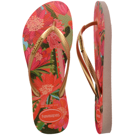 Slim Tropical Flip Flops