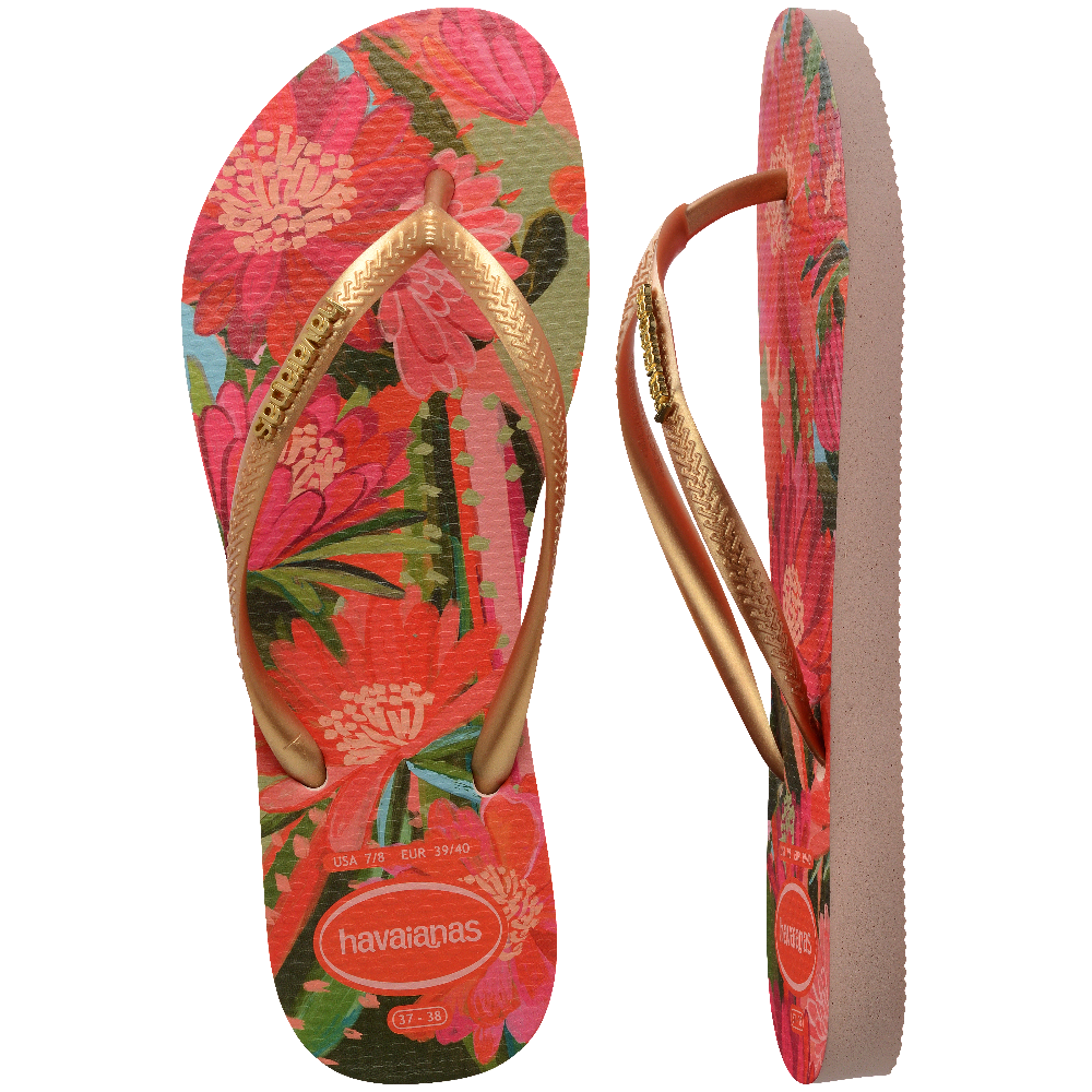 Slim Tropical Flip Flops