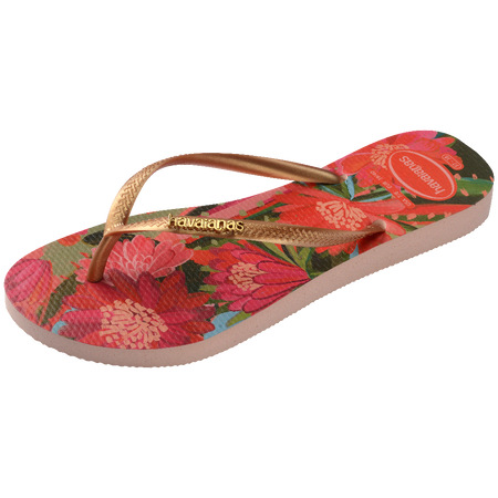 Slim Tropical Flip Flops