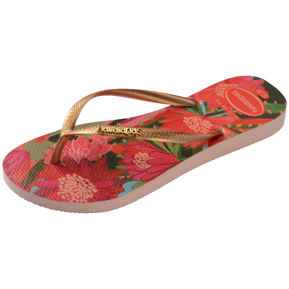Slim Tropical Flip Flops