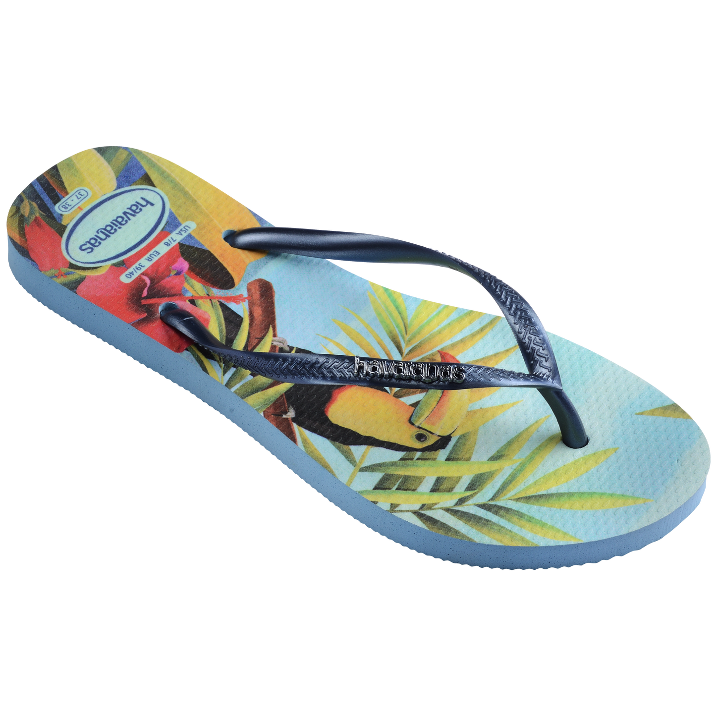Slim Tropical Flip Flops