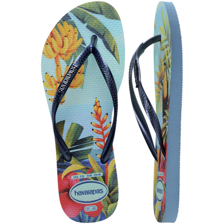 Slim Tropical Flip Flops