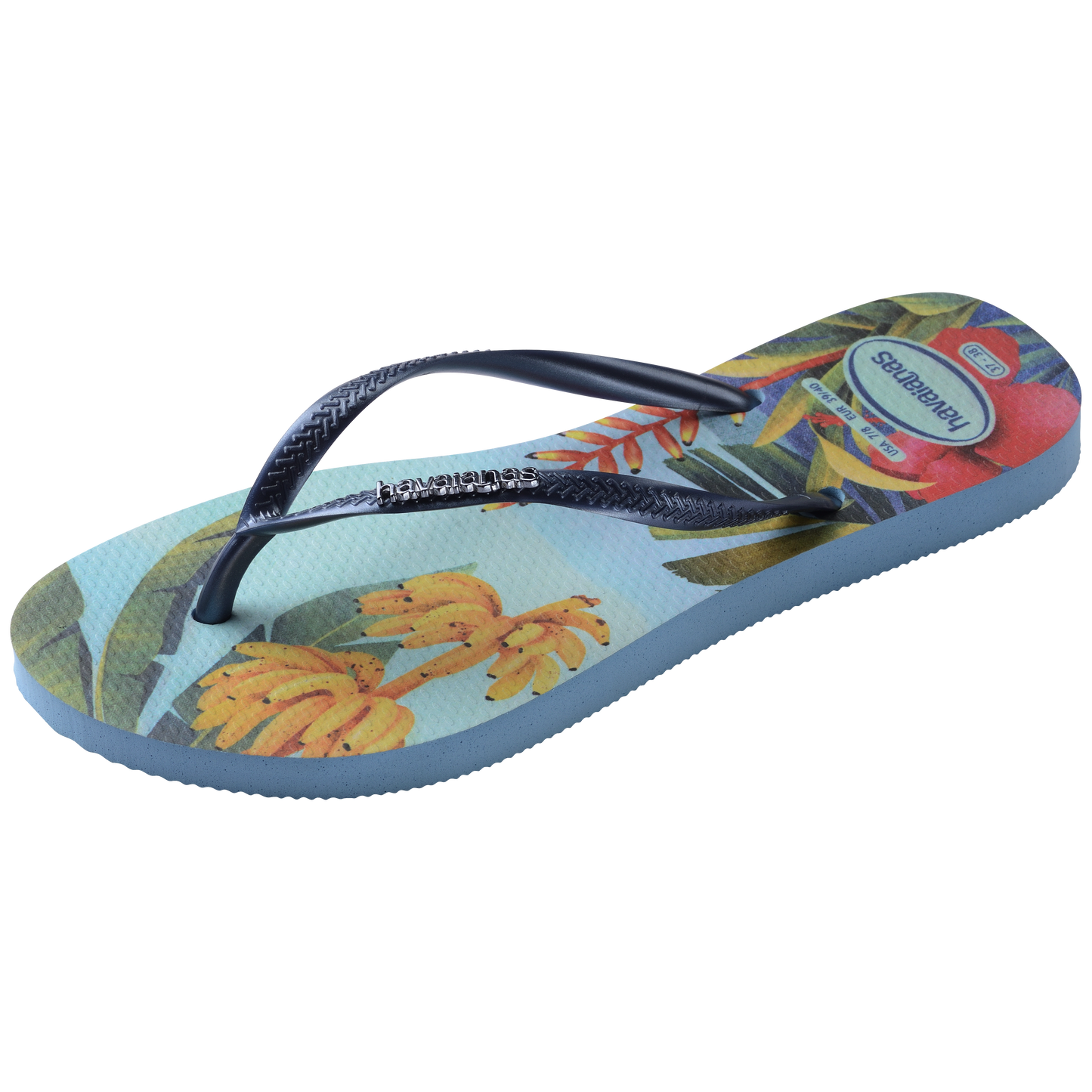 Slim Tropical Flip Flops