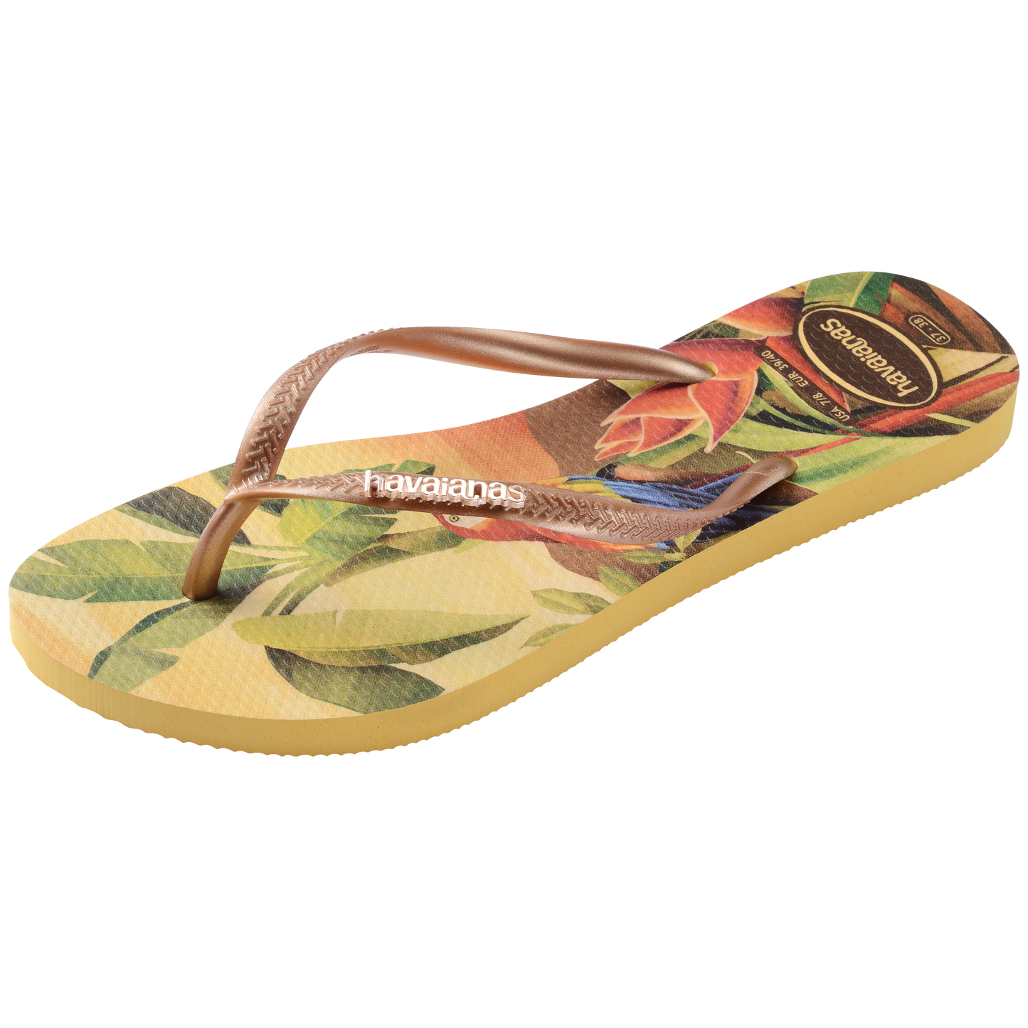 Slim Tropical Flip Flops