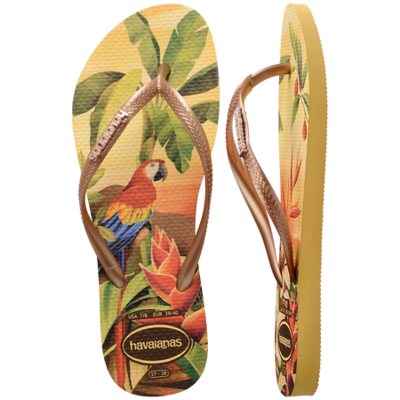 Slim Tropical Flip Flops