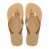 Top Logo Metallic Flip Flops