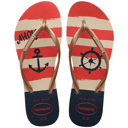 Slim Nautical Flip Flops