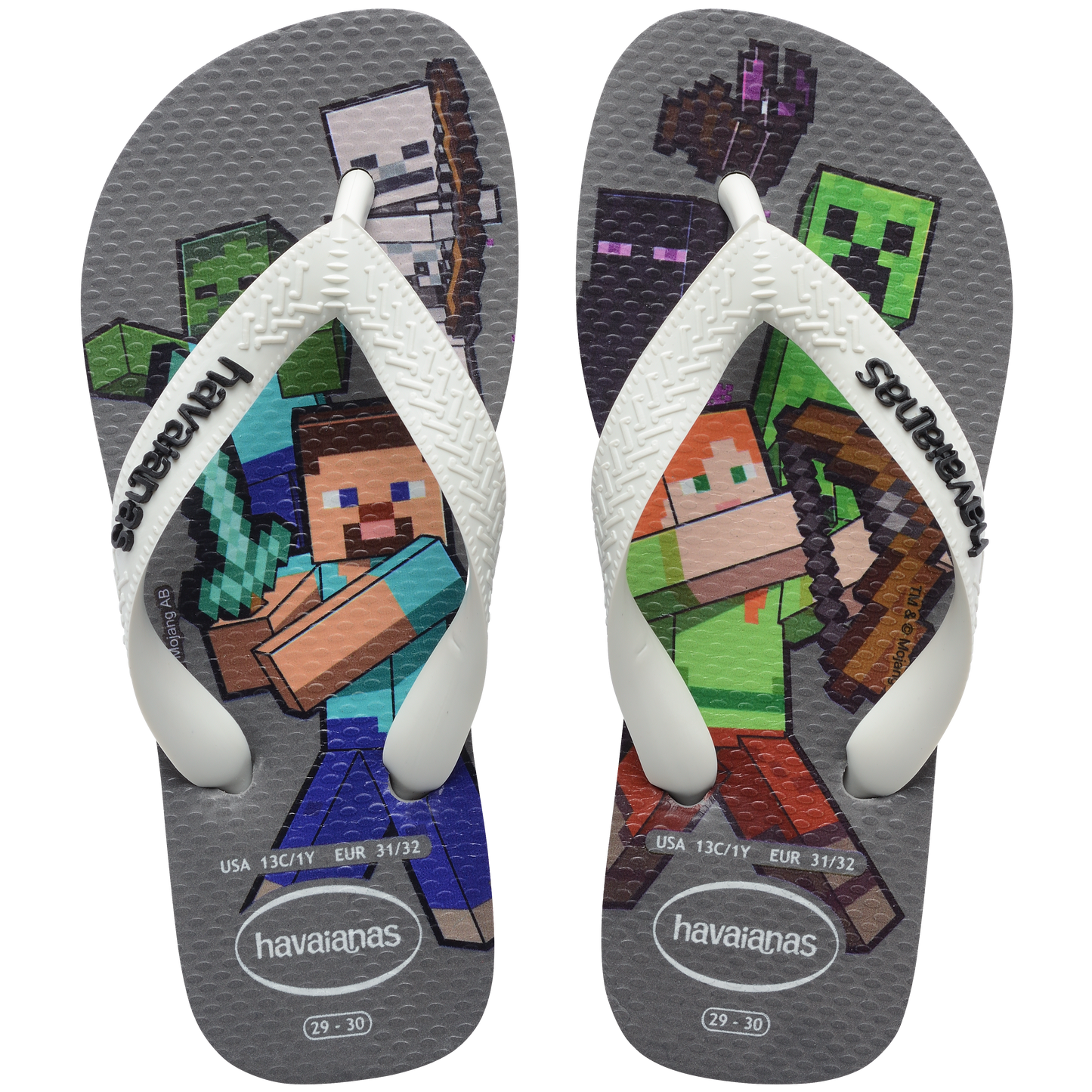 Kids Minecraft Flip Flops