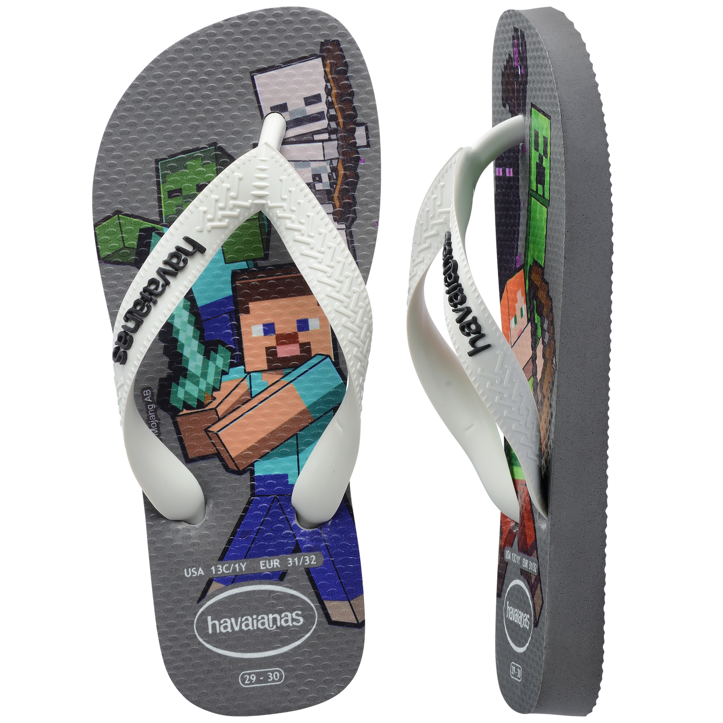 Kids Minecraft Flip Flops