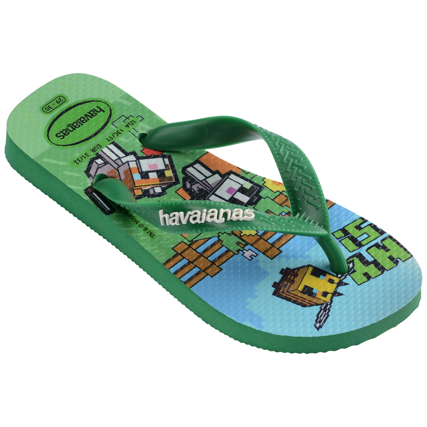 Kids Minecraft Flip Flops