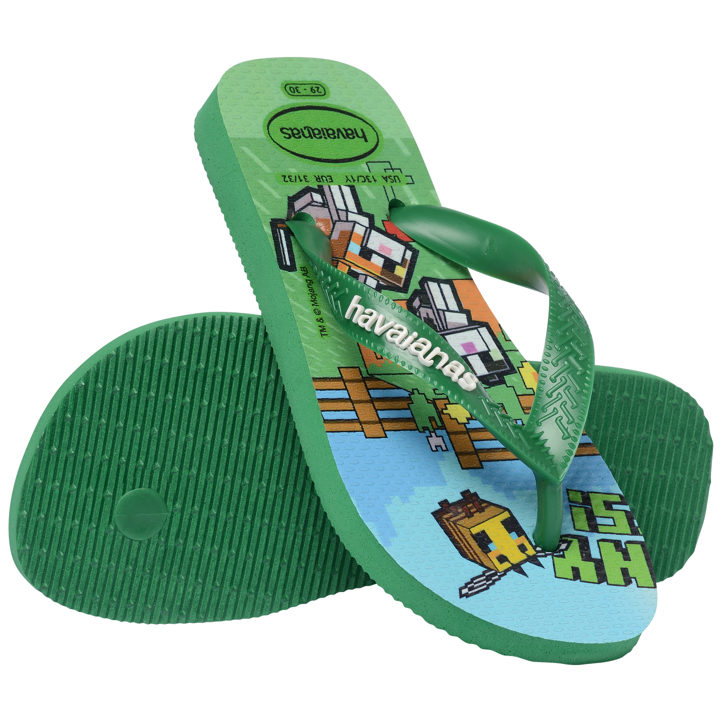 Kids Minecraft Flip Flops