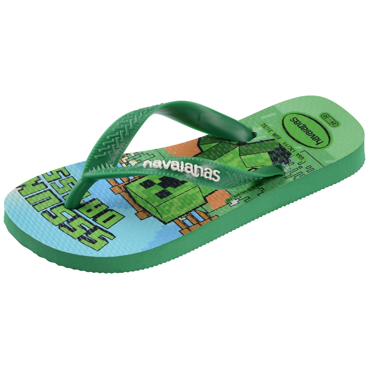 Kids Minecraft Flip Flops