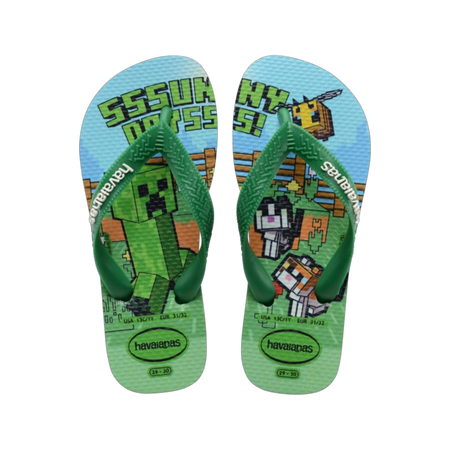 Kids Minecraft Flip Flops