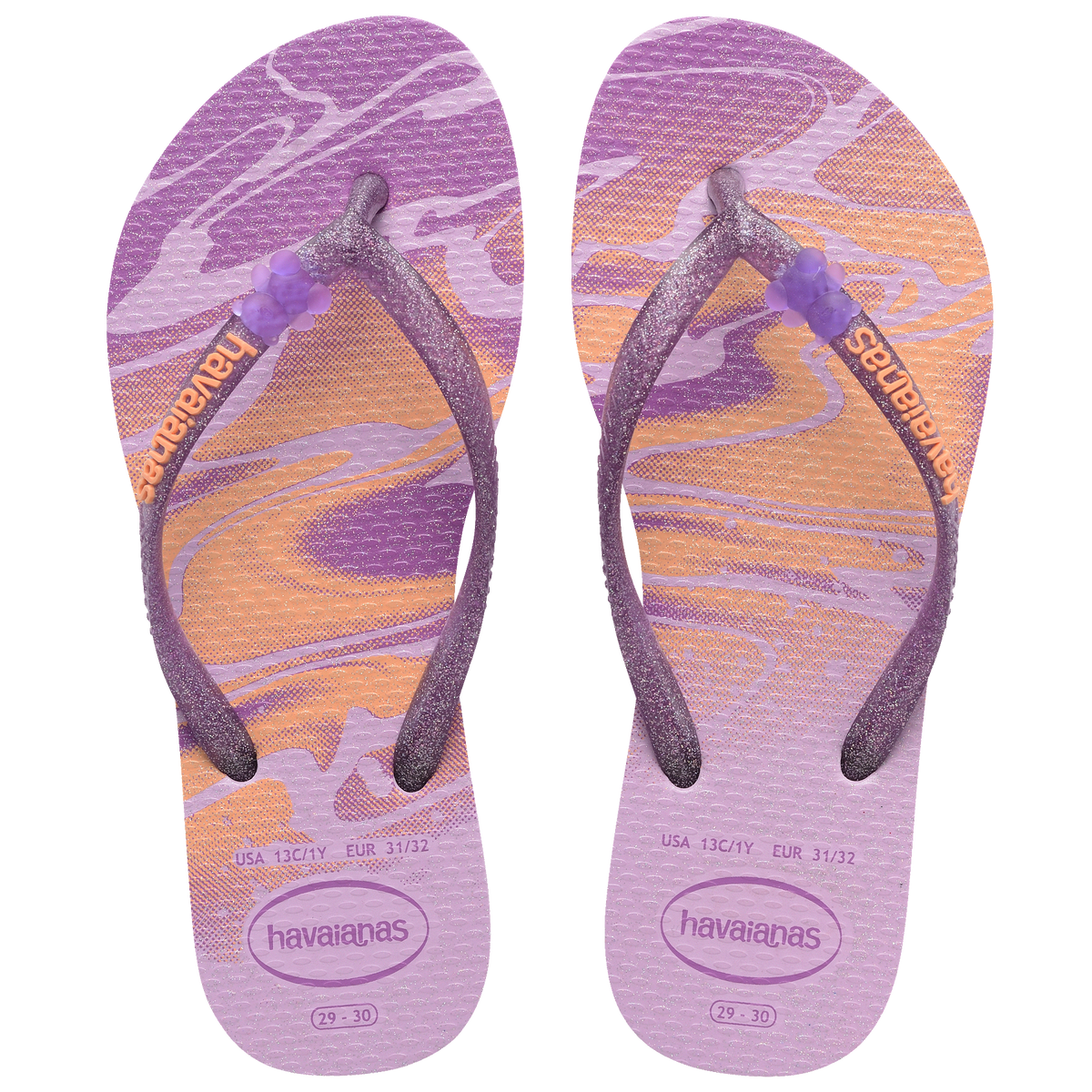 Kids Slim Glitter II Flip Flops
