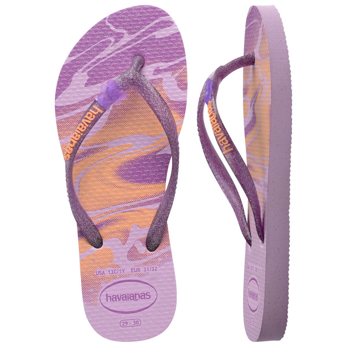 Kids Slim Glitter II Flip Flops