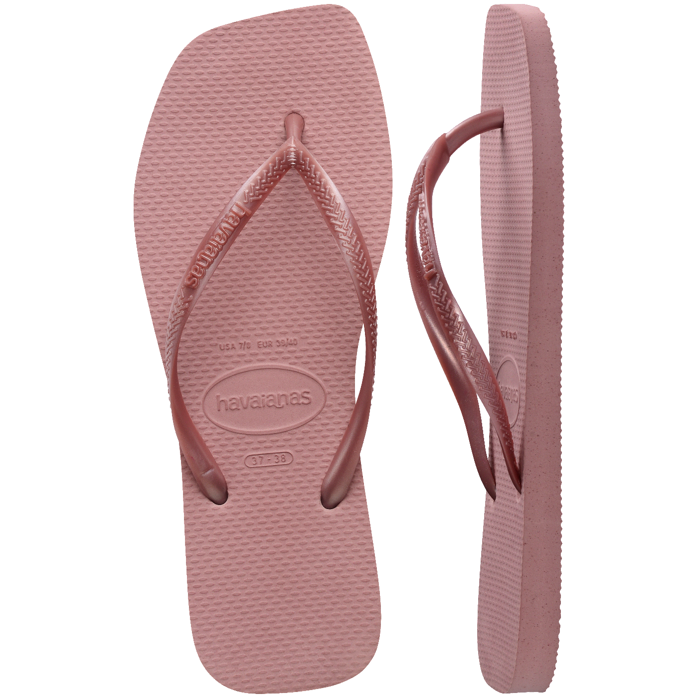 Slim Square Flip Flops