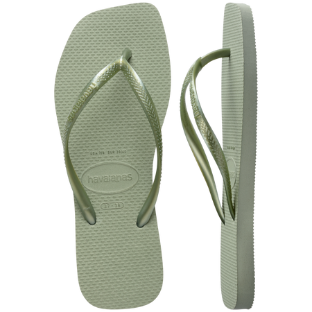 Slim Square Flip Flops