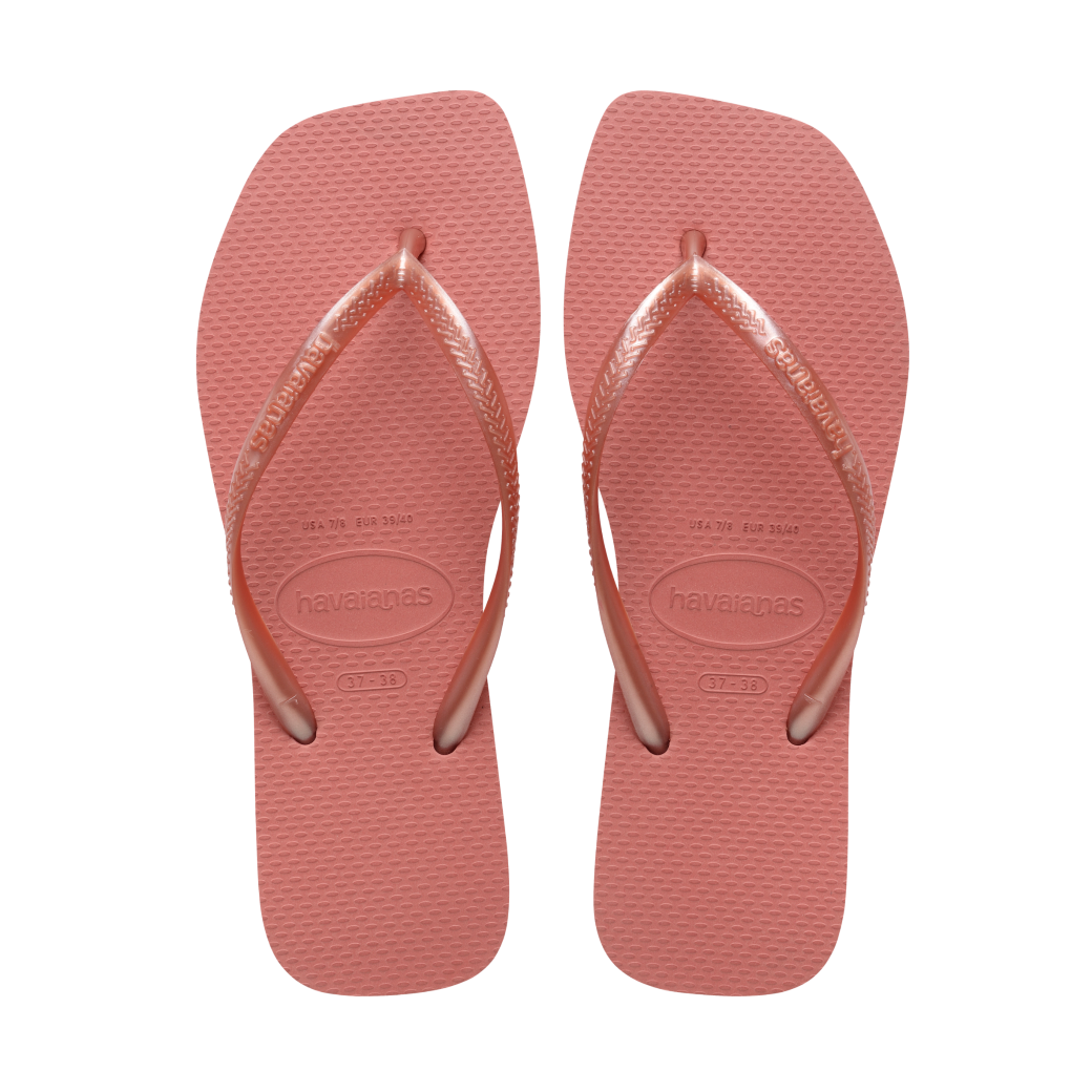 Slim Square Flip Flops
