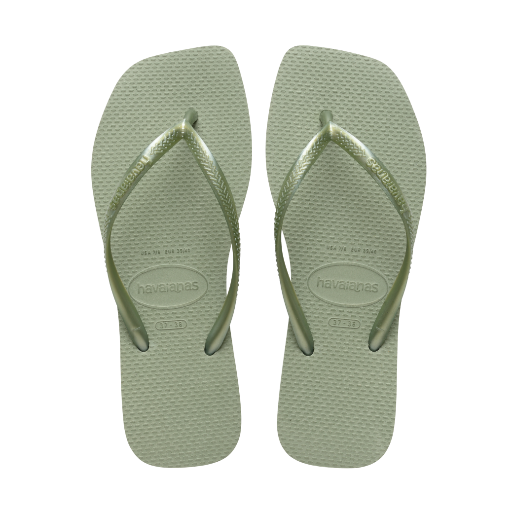 Slim Square Flip Flops