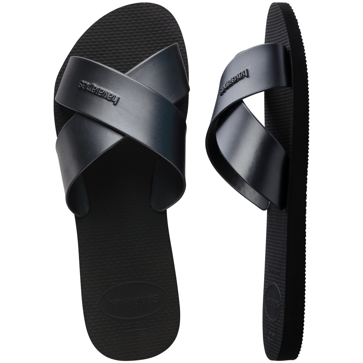 Aqua Metallic Sandals