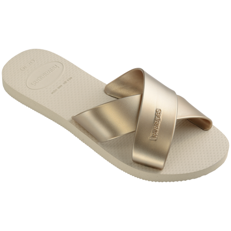 Aqua Metallic Sandals
