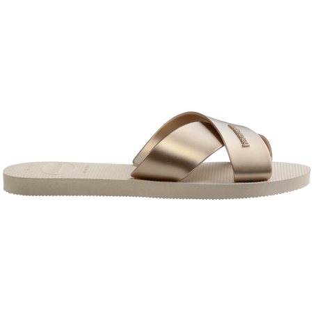 Aqua Metallic Sandals