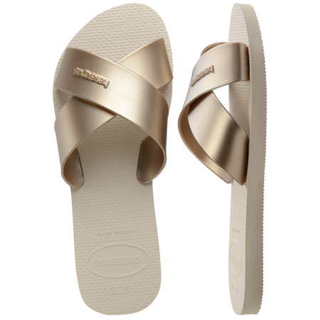 Aqua Metallic Sandals