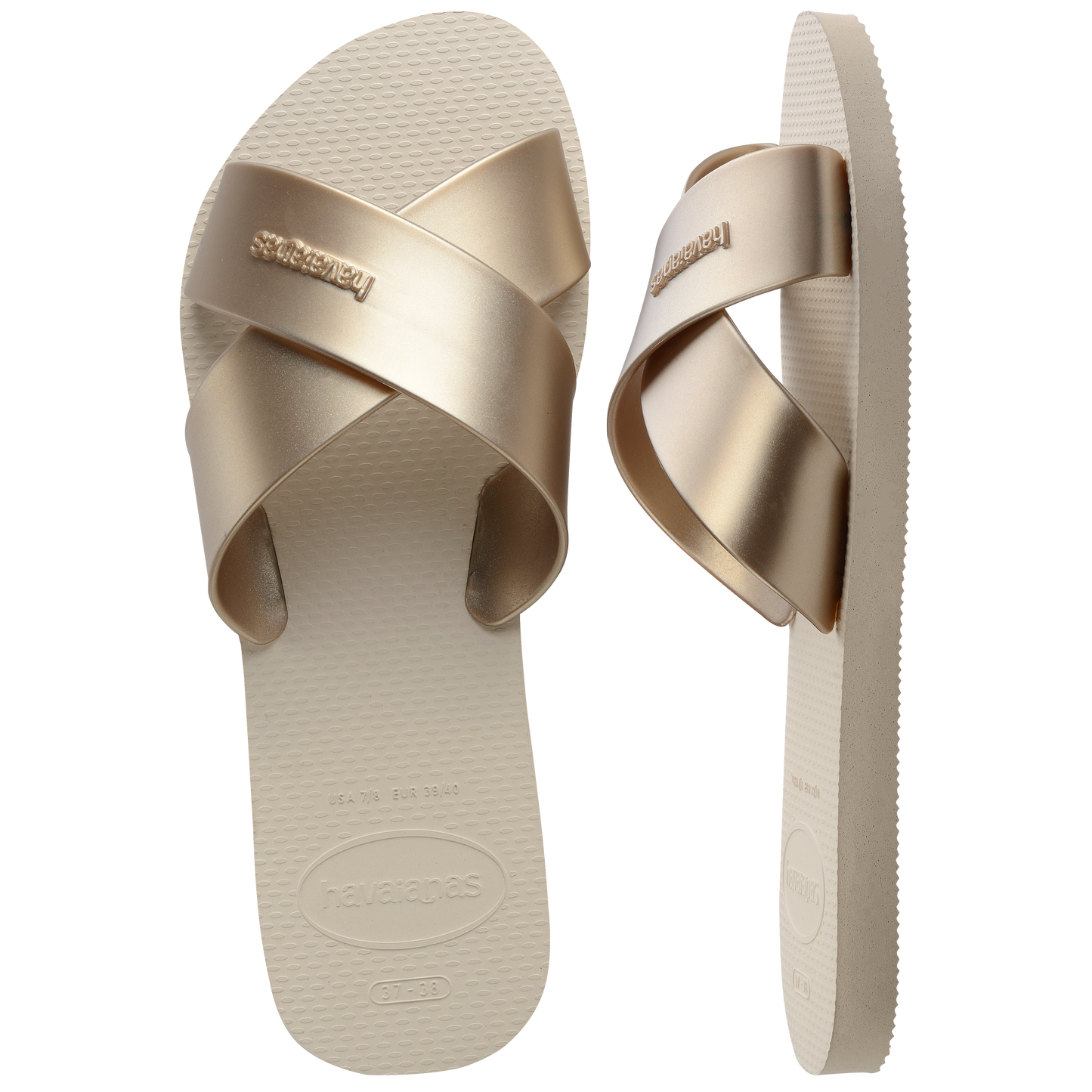 Aqua Metallic Sandals