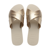 Aqua Metallic Sandals