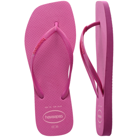Slim Square Logo Pop Up Flip Flops