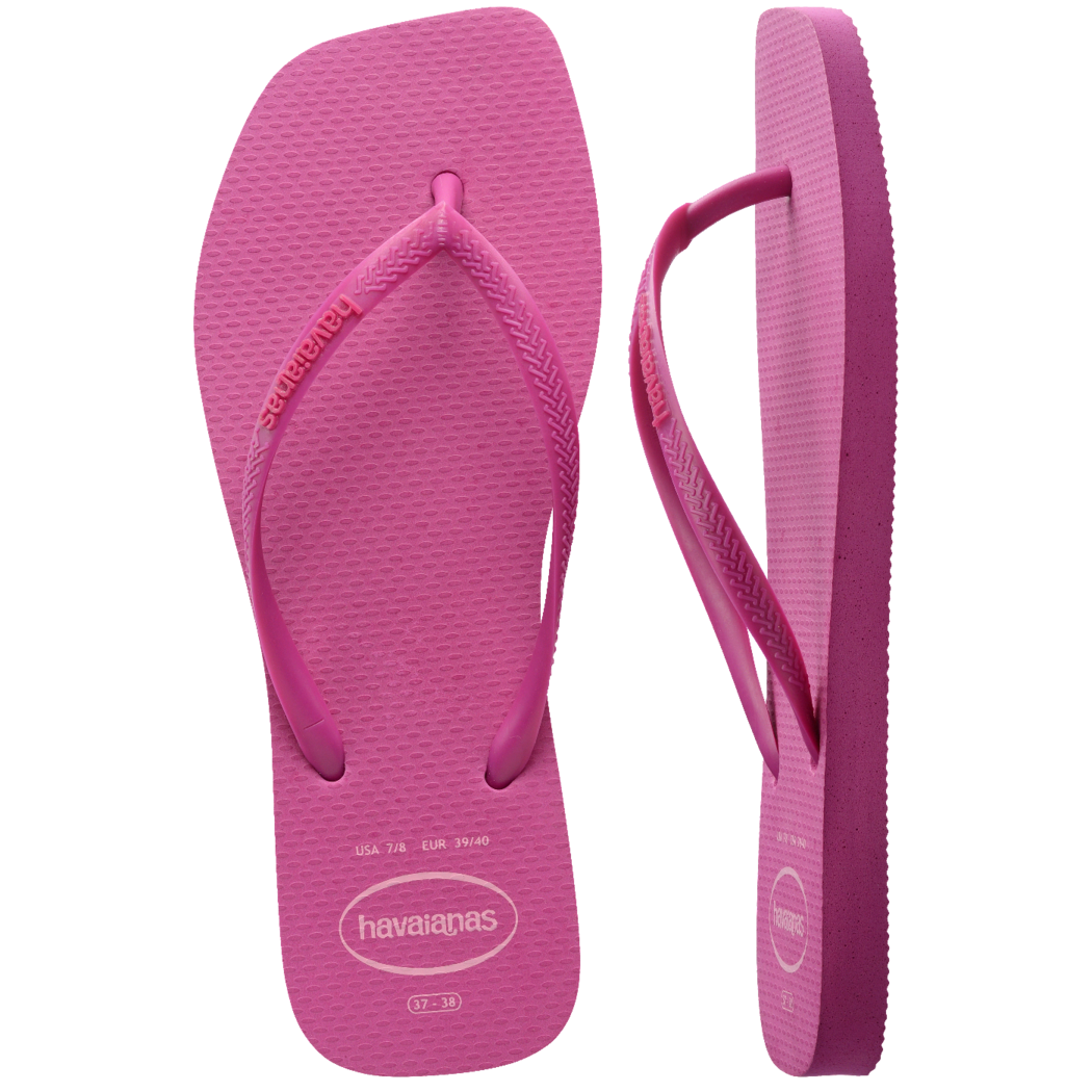 Slim Square Logo Pop Up Flip Flops