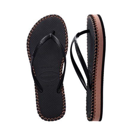 Slim Flatform Loop Flip Flops
