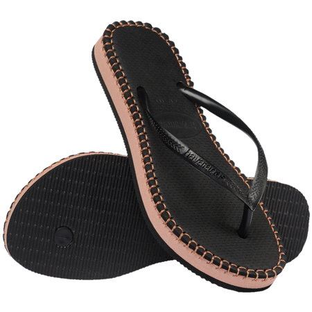 Slim Flatform Loop Flip Flops