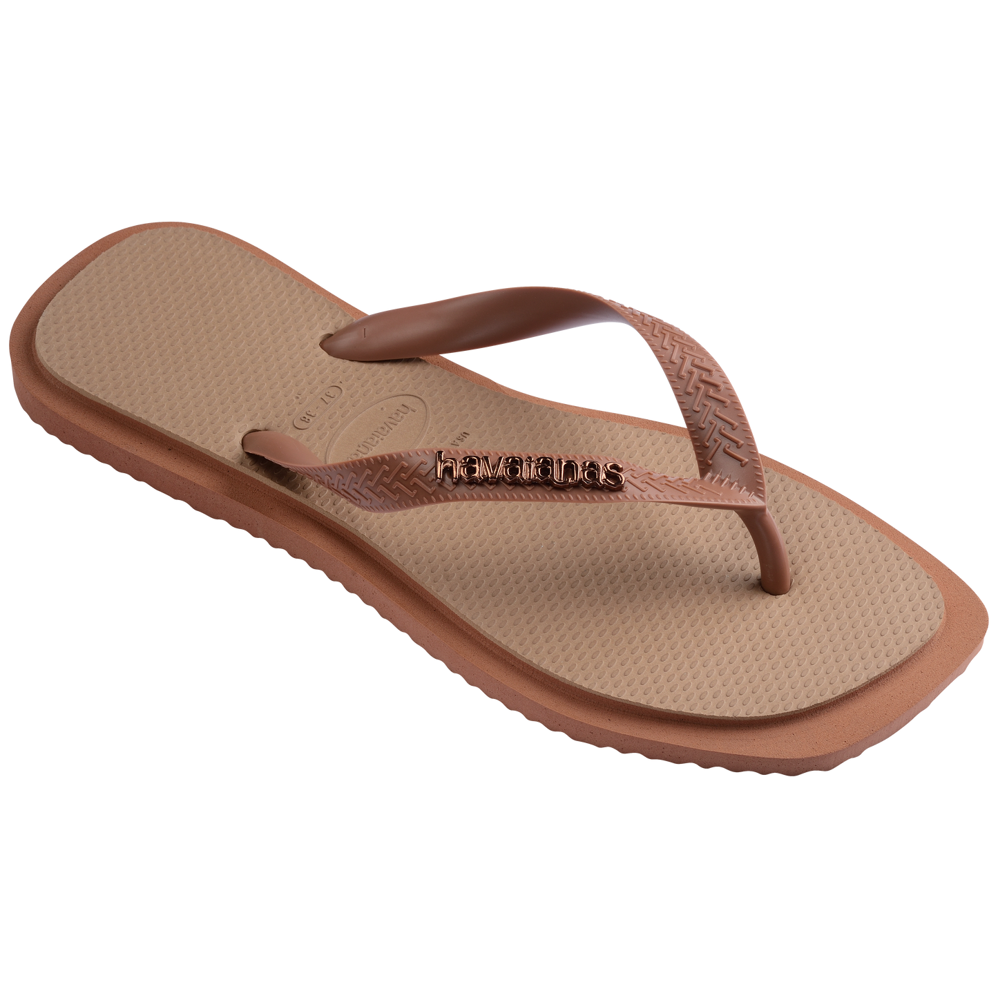 Top Square Fusion Flip Flops