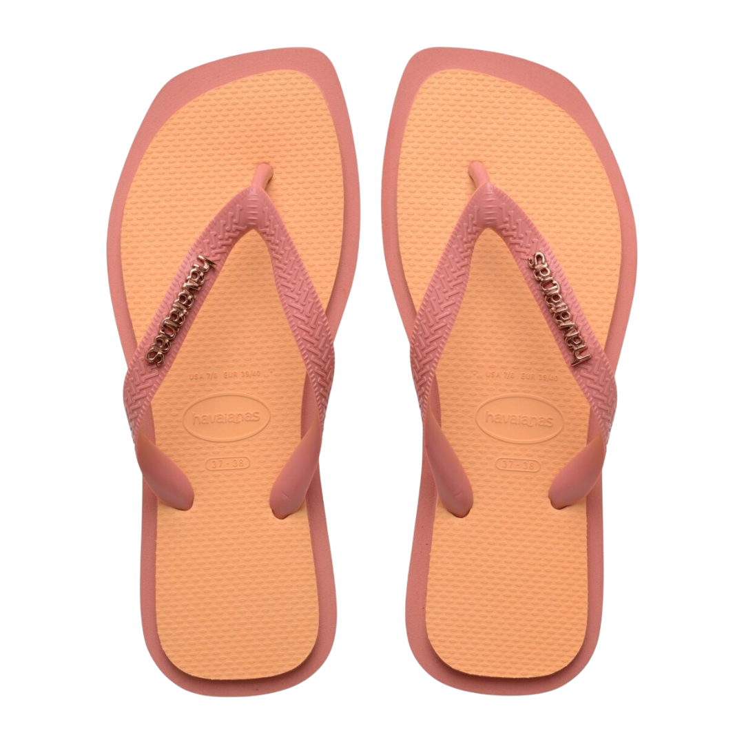 Top Square Fusion Flip Flops
